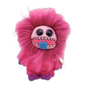 TY ZEEZEE Crazy Pink Hair 2015 Plush‎ Stuffed Animal Toy 7" Monster Critter Cute
